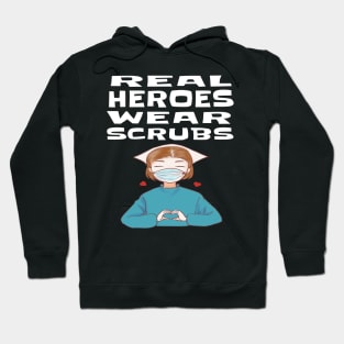 REAL HEROES WEAR SCRUBS Hoodie